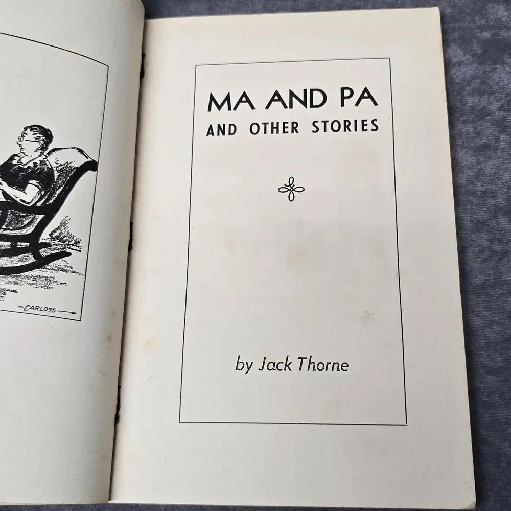 Vintage MA and PA and Other Stories by Jack Thorne Paperback Book 1939